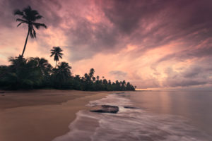 Caribbean dream beach in sunset, Punta Vacia, Puerto Rico, Caribbean island, Caribbean dream beach in sunset, Punta Vacia, Puerto Rico, Caribbean island,